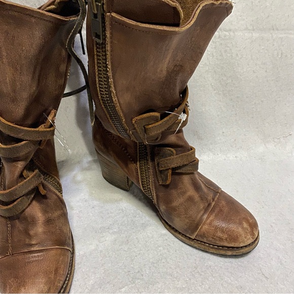 Freebird by Steven Women’s Leather Cora Brown Boot Size 9 Western Festival - Picture 3 of 9